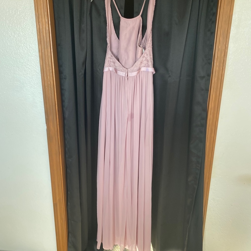 Long bridesmaid dress!